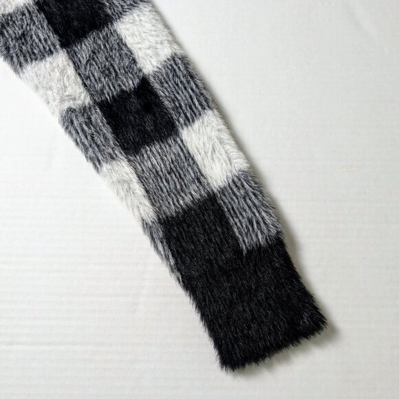 BELLA DAHL Women's Cardigan Sweater  Size S  Black White Plaid  NWOT - Picture 5 of 8